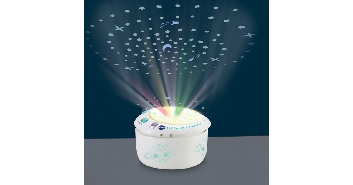 VTech 3-in-1 Sternenlicht-Schäfchen, Kuscheltier