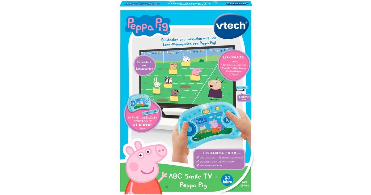 VTech ABC Smile TV - Peppa Pig, Lerncomputer
