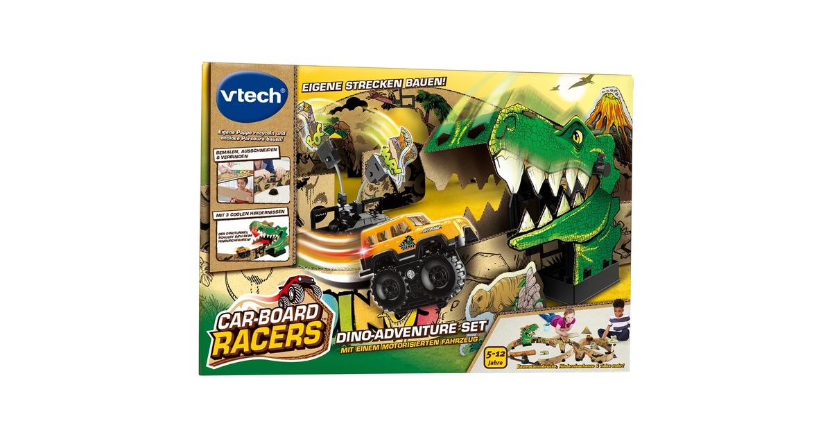 VTech Car-Board Racers - Dino-Adventure Set, Bahn
