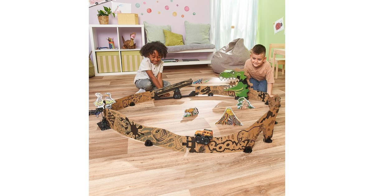 VTech Car-Board Racers - Dino-Adventure Set, Bahn