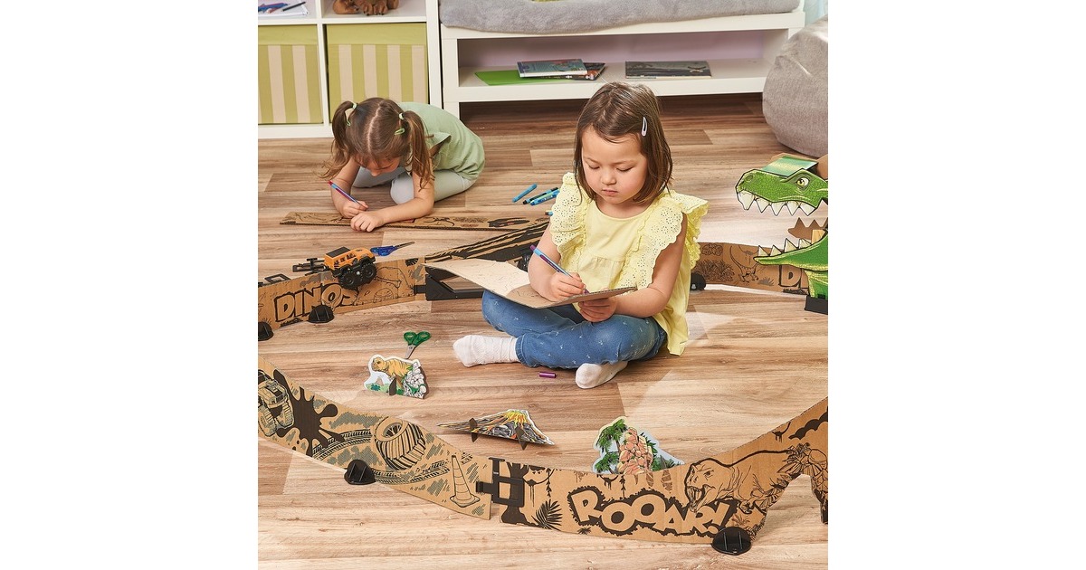 VTech Car-Board Racers - Dino-Adventure Set, Bahn