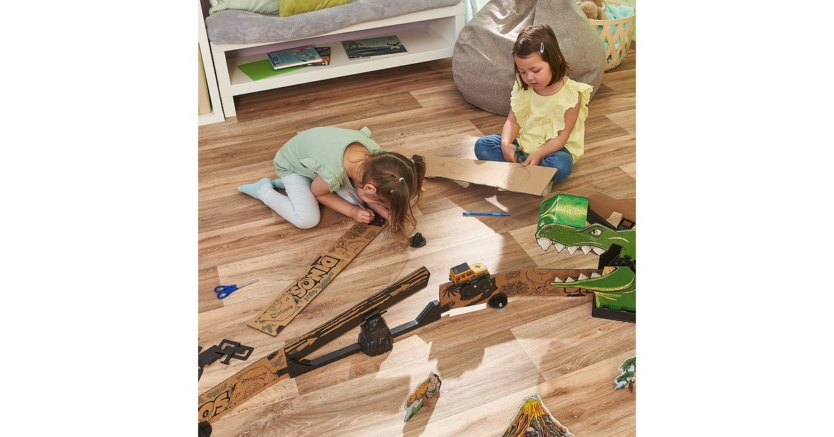 VTech Car-Board Racers - Dino-Adventure Set, Bahn