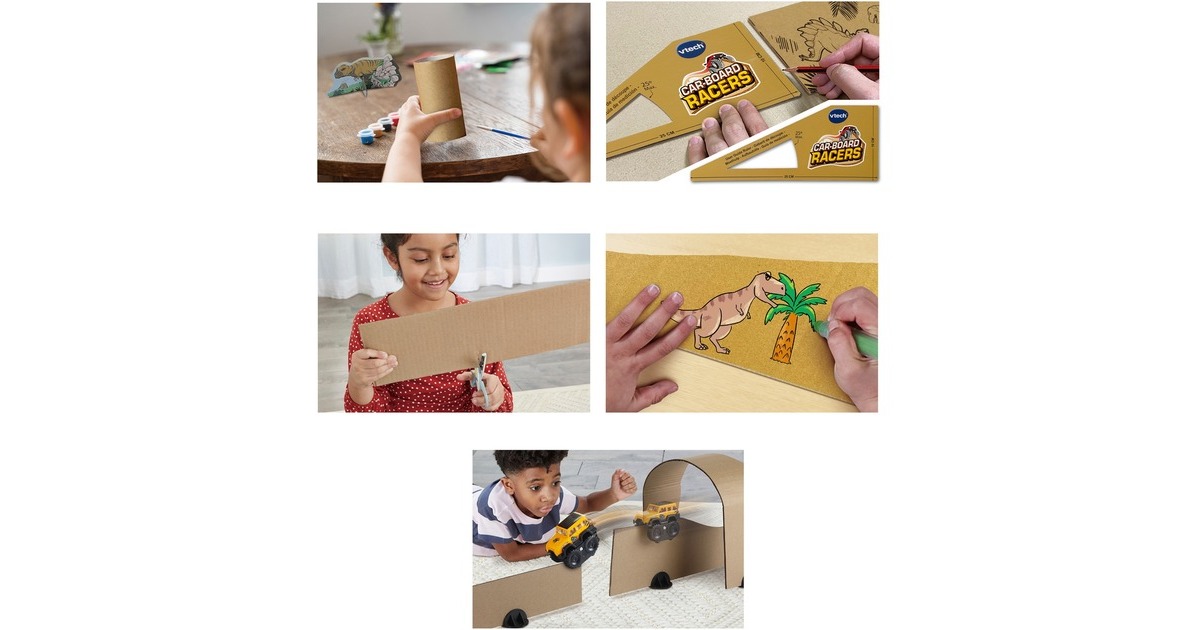 VTech Car-Board Racers - Dino-Adventure Set, Bahn
