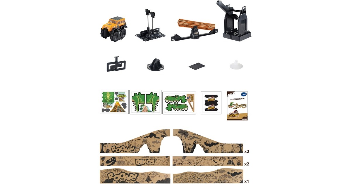 VTech Car-Board Racers - Dino-Adventure Set, Bahn