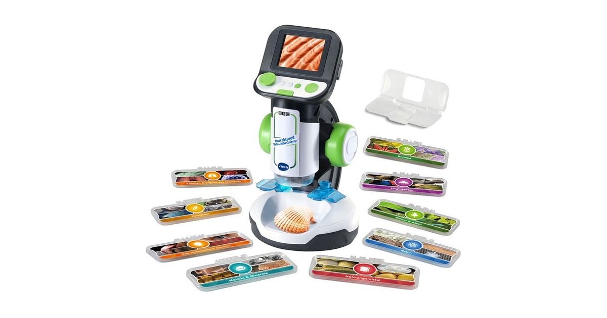 VTech Interaktives Video-Mikroskop, Experimentierkasten