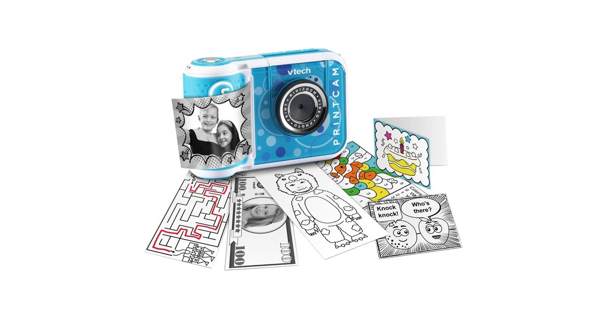 VTech KidiZoom Print Cam, Digitalkamera(azurblau)