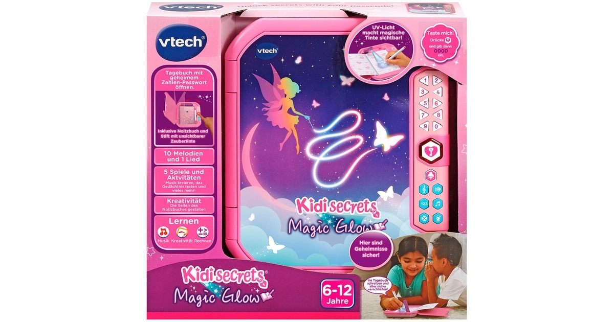 VTech Kidisecrets Magic Glow, Tagebuch(pink)