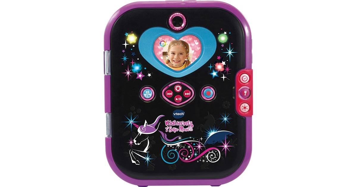 VTech Kidisecrets Selfie Music 2.0, Lerncomputer(schwarz/lila)