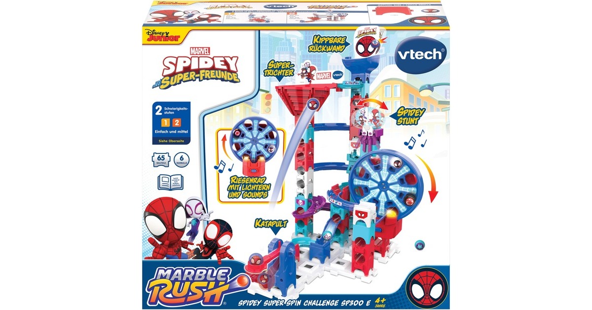 VTech Marble Rush - Spidey Super Spin Challenge SP300E, Bahn