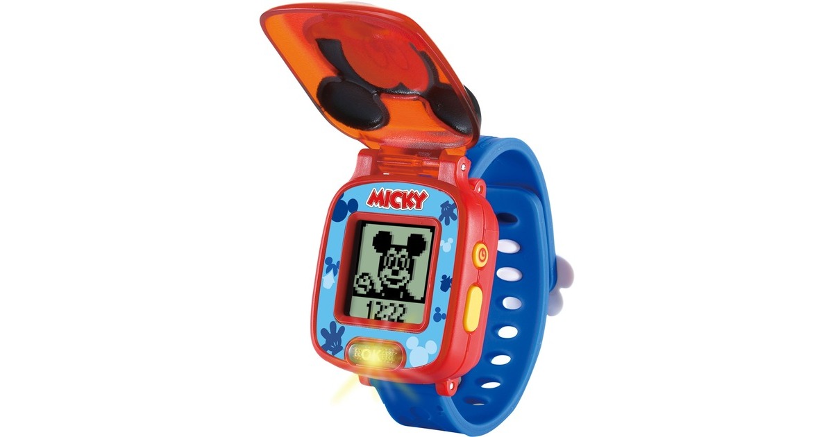 VTech Mickys Lernuhr, Armbanduhr(blau/rot)