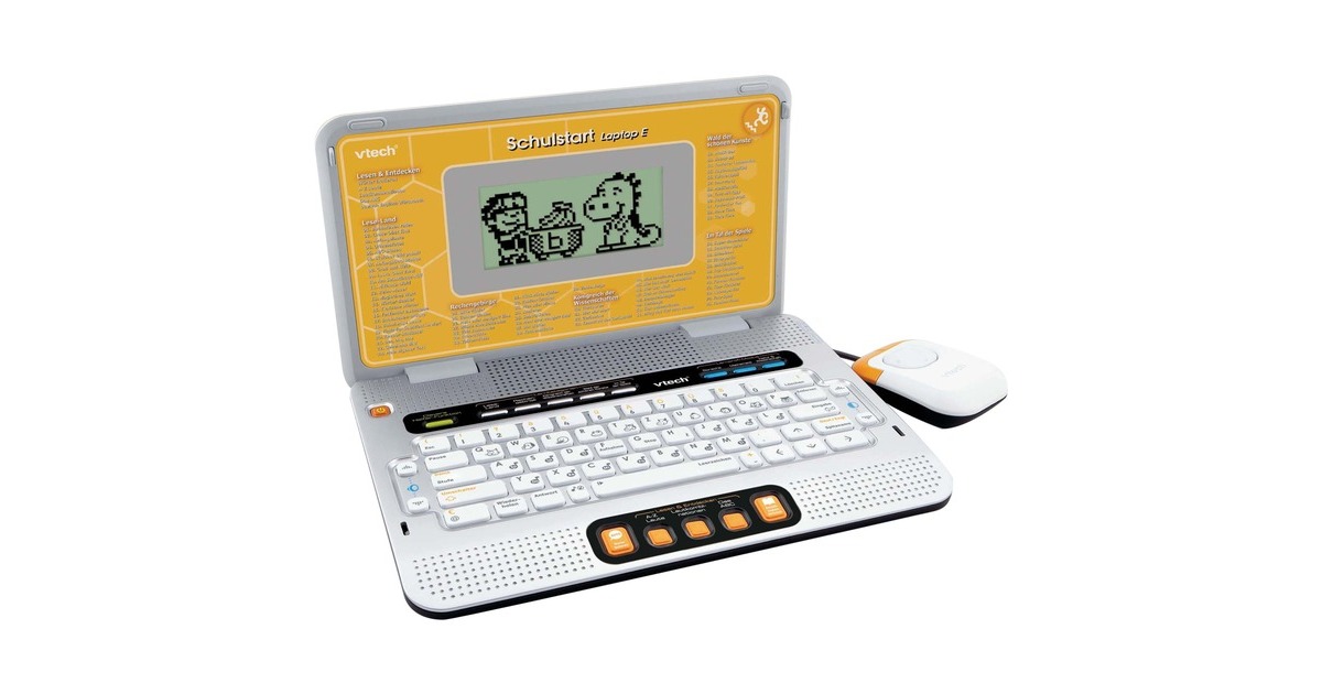 VTech Schulstart Laptop E, Lerncomputer(gelb/grau)