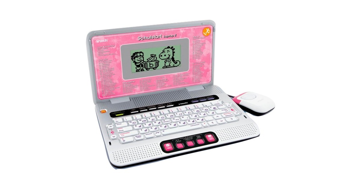 VTech Schulstart Laptop E, Lerncomputer(rosa/pink)