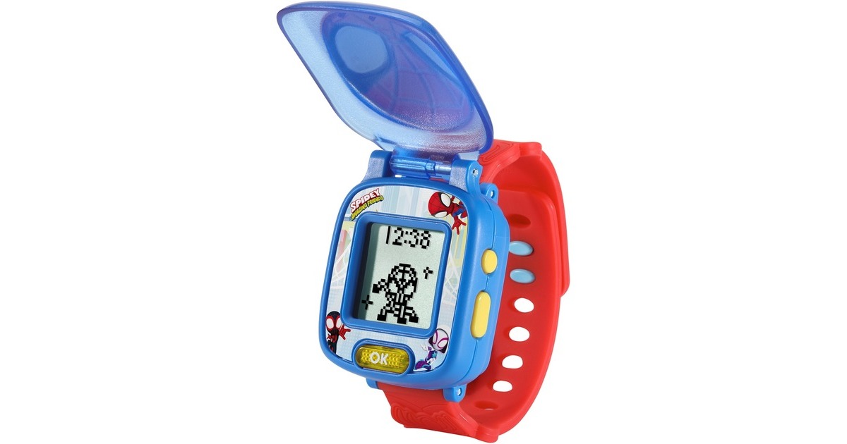 VTech Spidey und seine Super-Freunde Lernuhr, Armbanduhr(pink)