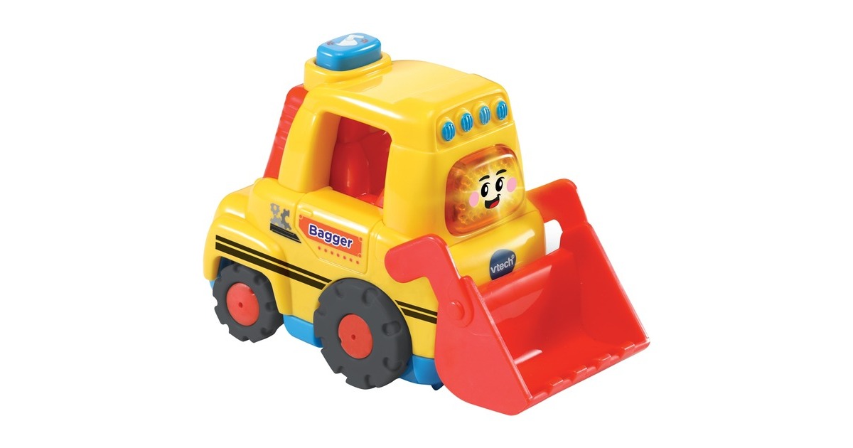 VTech Tut Tut Baby Flitzer - Bagger, Spielfahrzeug(gelb/rot)