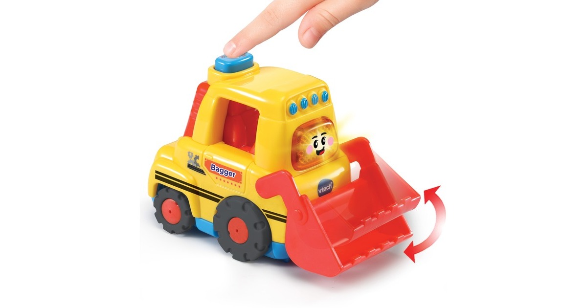 VTech Tut Tut Baby Flitzer - Bagger, Spielfahrzeug(gelb/rot)