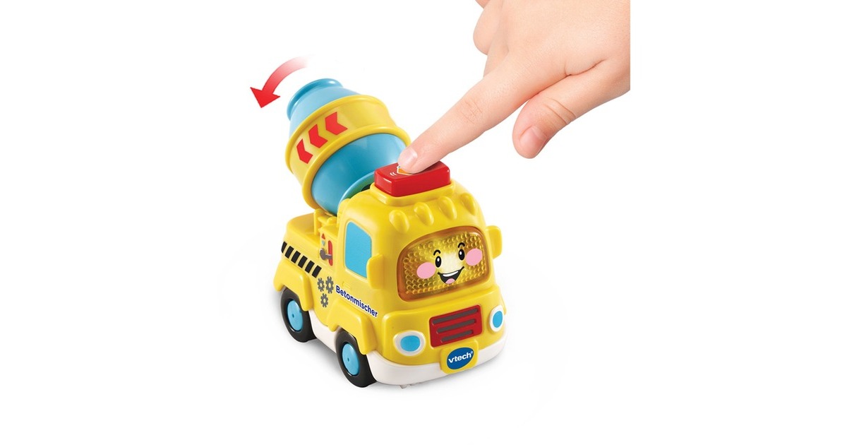 VTech Tut Tut Baby Flitzer - Betonmischer, Spielfahrzeug(gelb/blau)
