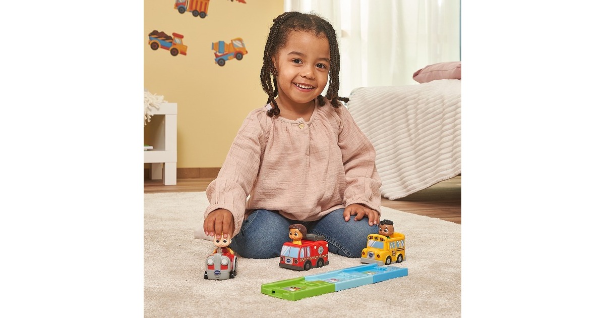 VTech Tut Tut Baby Flitzer - CoComelon JJs Traktor, Spielfahrzeug