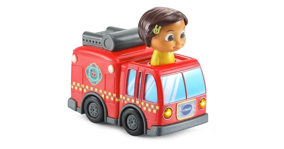 VTech Tut Tut Baby Flitzer - CoComelon Ninas Feuerwehrauto, Spielfahrzeug