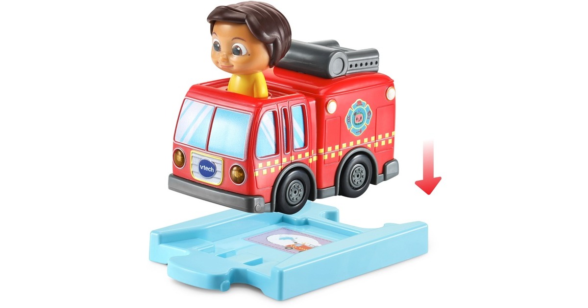 VTech Tut Tut Baby Flitzer - CoComelon Ninas Feuerwehrauto, Spielfahrzeug