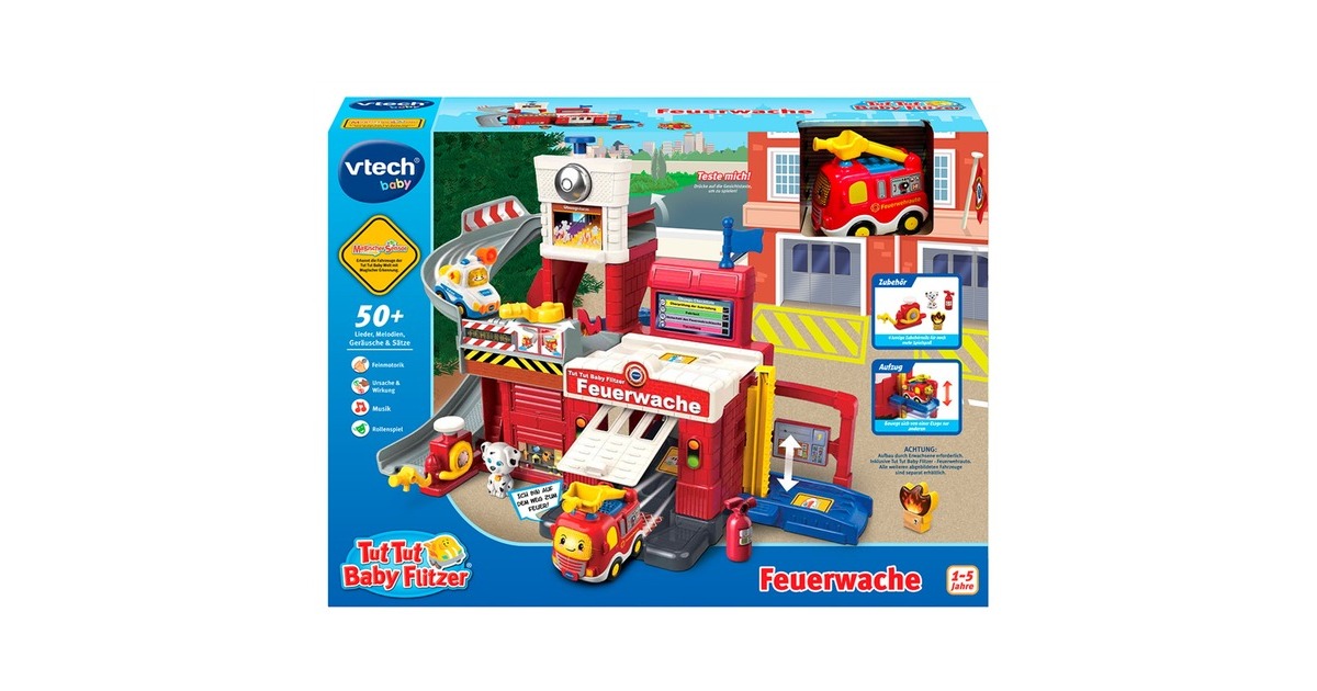 VTech Tut Tut Baby Flitzer - Feuerwache, Spielgebäude