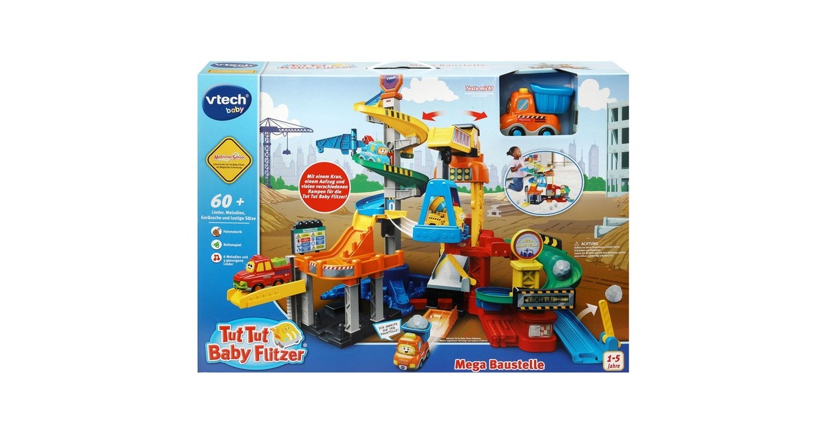 VTech Tut Tut Baby Flitzer - Mega Baustelle, Spielgebäude