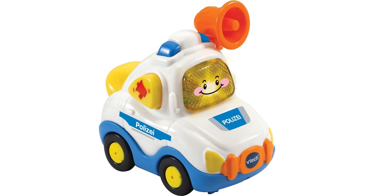VTech Tut Tut Baby Flitzer - Polizei, Spielfahrzeug(weiß/blau)