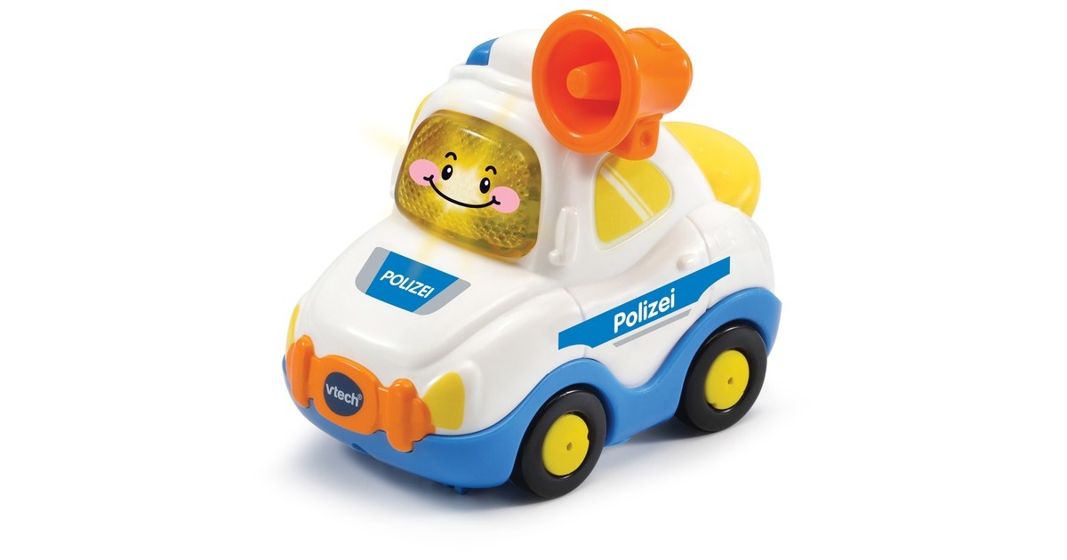 VTech Tut Tut Baby Flitzer - Polizei, Spielfahrzeug(weiß/blau)