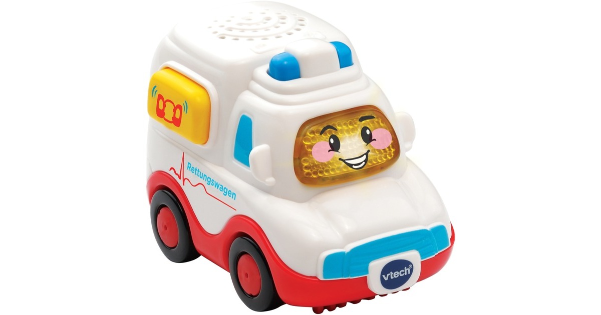 VTech Tut Tut Baby Flitzer - Rettungswagen, Spielfahrzeug