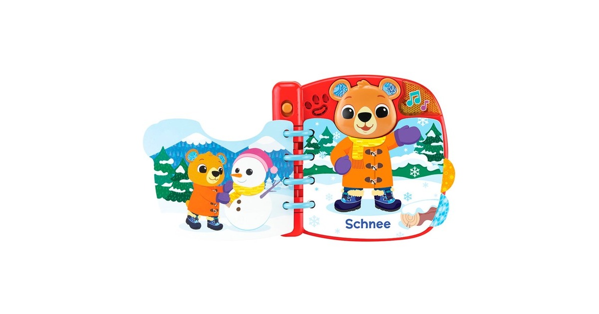 VTech Zieh-mich-an-Bärchenbuch, Lernbuch(rot)