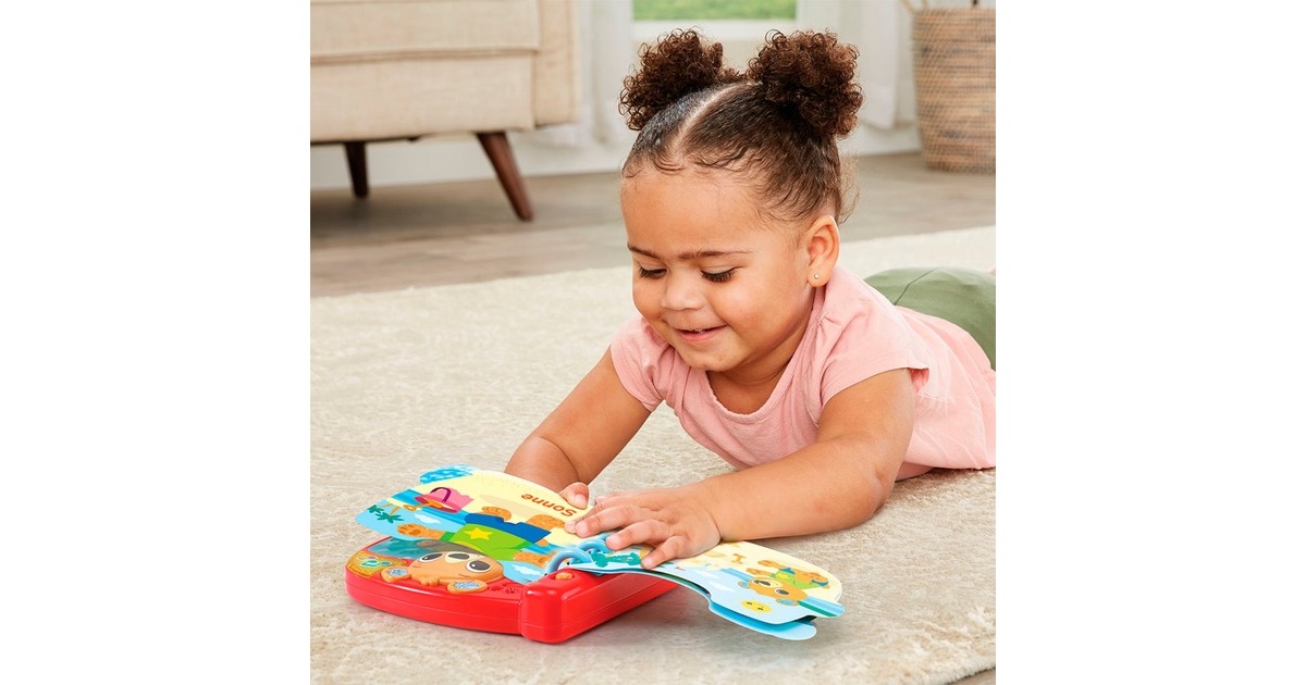 VTech Zieh-mich-an-Bärchenbuch, Lernbuch(rot)