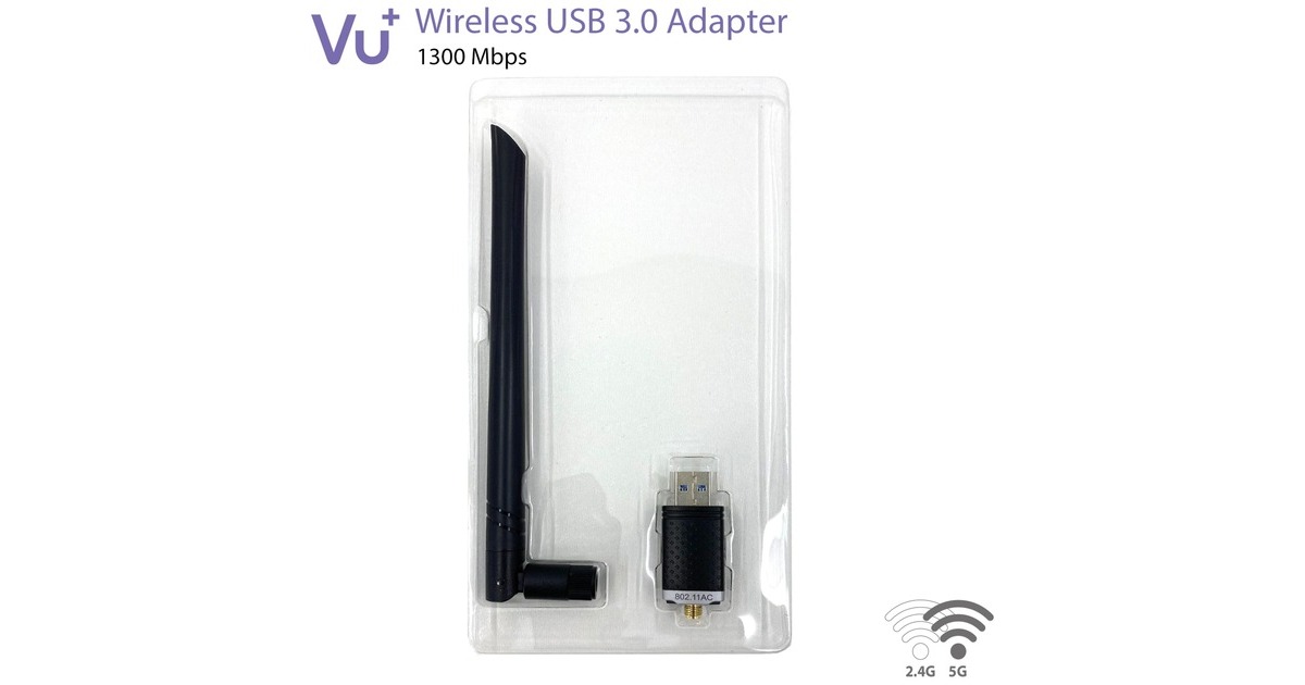 VU+ Dual Band Wireless USB 3.0 Adapter, WLAN-Adapter