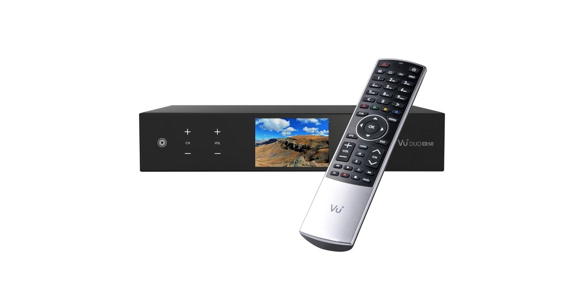 VU+ Duo 4K SE BT Edition, Sat-Receiver(schwarz, DVB-S2X FBC Twin Tuner)