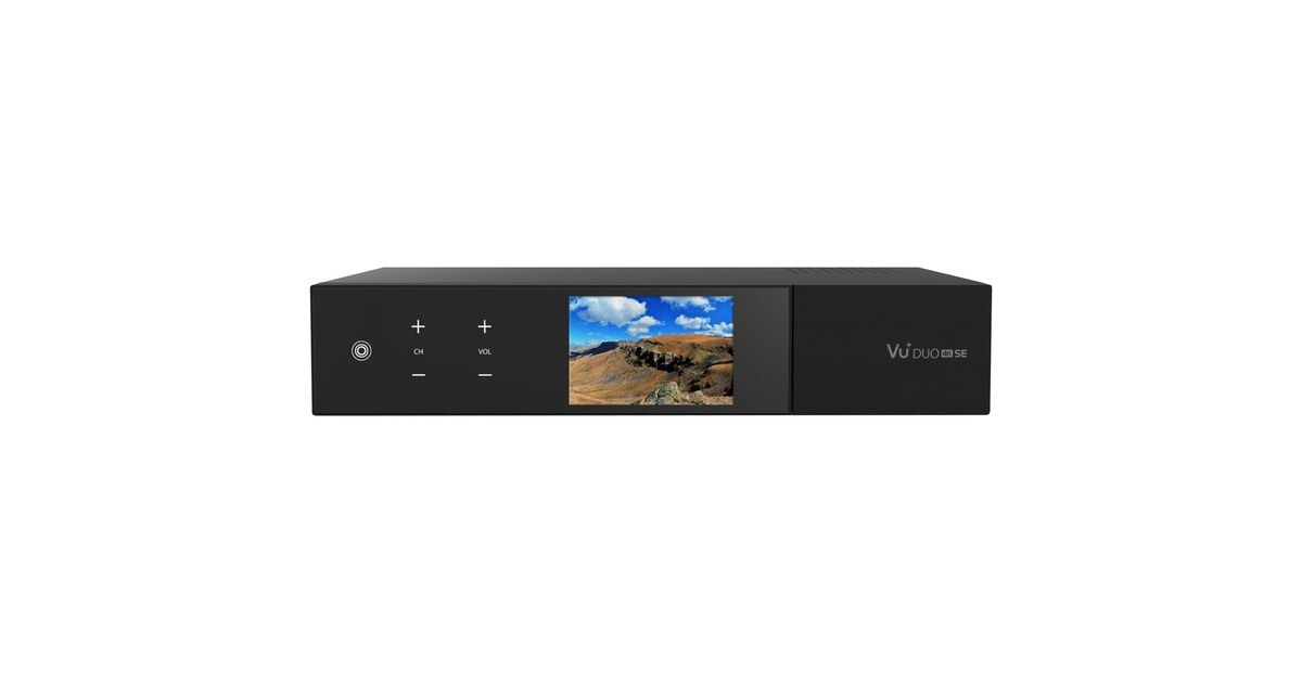 VU+ Duo 4K SE, Sat-/Kabel-Receiver(schwarz, DVB-S2X FBC Twin Tuner, DVB-C FBC Tuner)