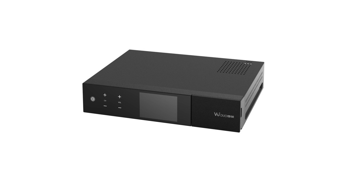 VU+ Duo 4K SE, Sat-/Terr.-Receiver(schwarz, DVB-S2X FBC Twin Tuner, DVB-T2 Dual Tuner)