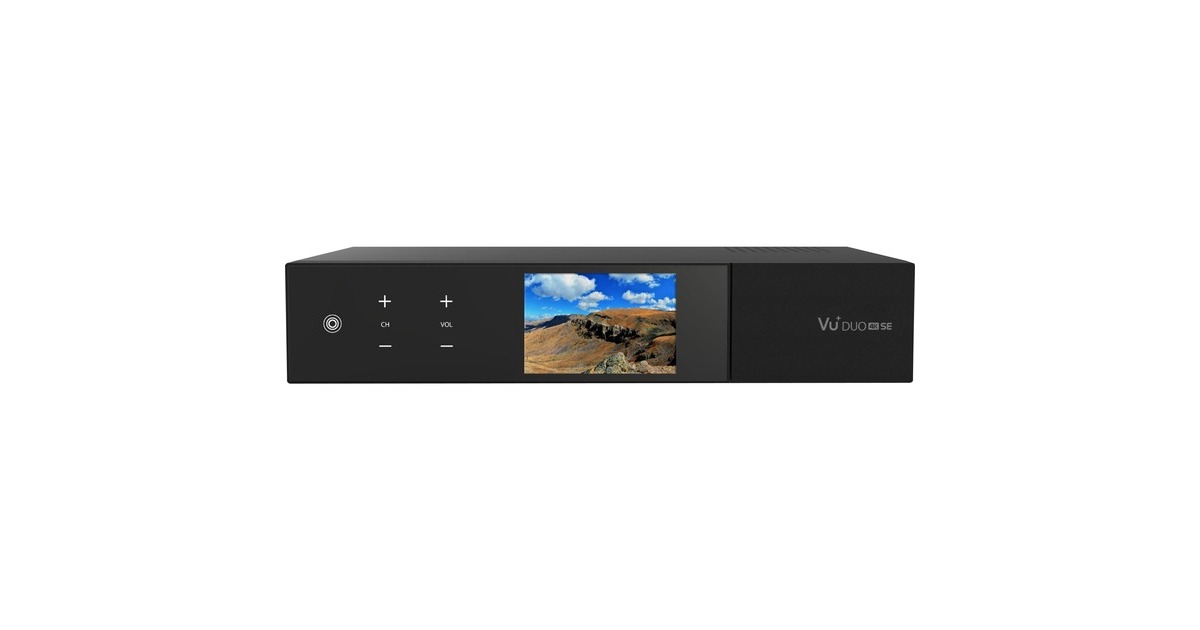 VU+ Duo 4K SE, Terrestrischer Receiver(schwarz, DVB-T2 (HD) Dual Tuner)