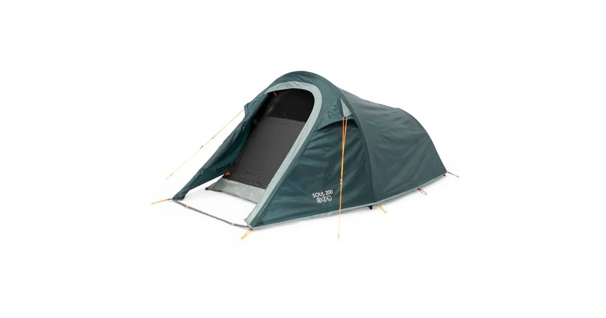 Vango Tunnelzelt Soul 200(dunkelblau/grau, mit Vorraum für Gepäck, Modell 2024)