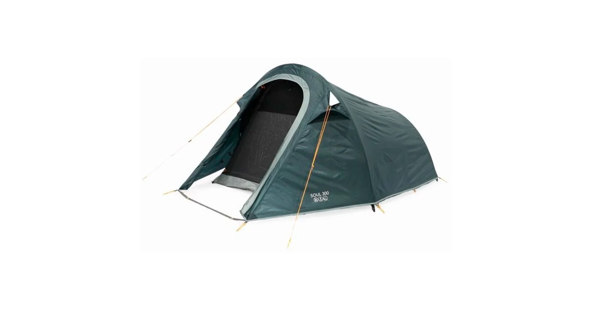 Vango Tunnelzelt Soul 300(dunkelblau/grau, mit Vorraum für Gepäck, Modell 2024)