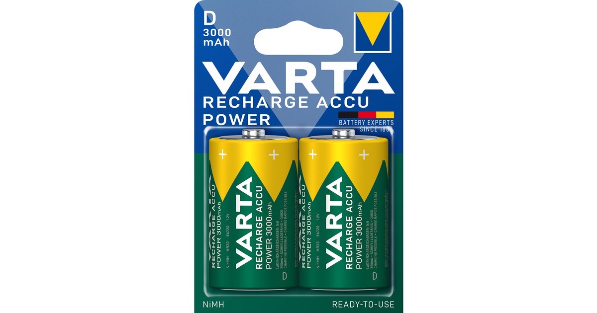 Varta 56720, Akku(2 Stück, D)