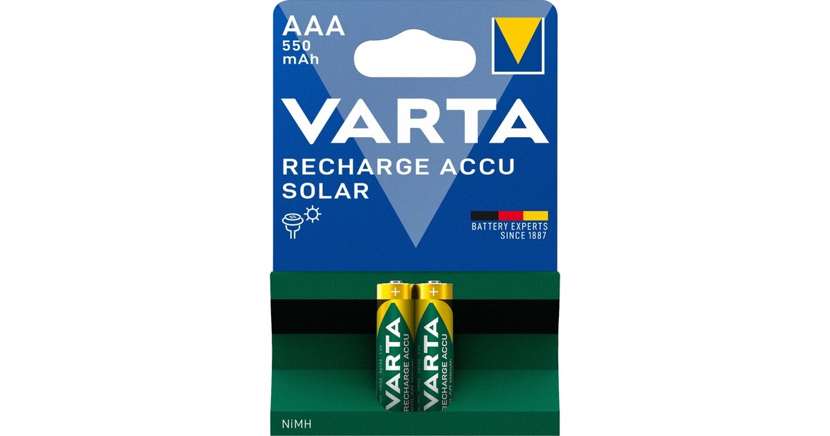 Varta 56733 (Solar), Akku(2 Stück, AAA)