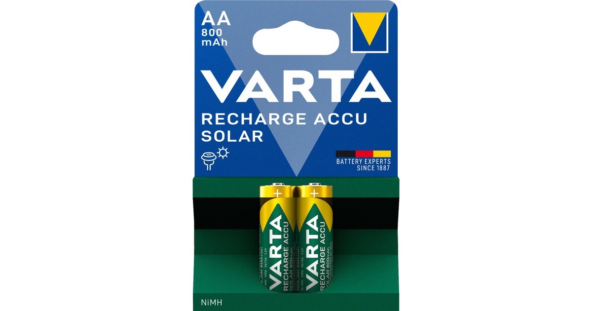 Varta 56736 (Solar), Akku(2 Stück, AA)