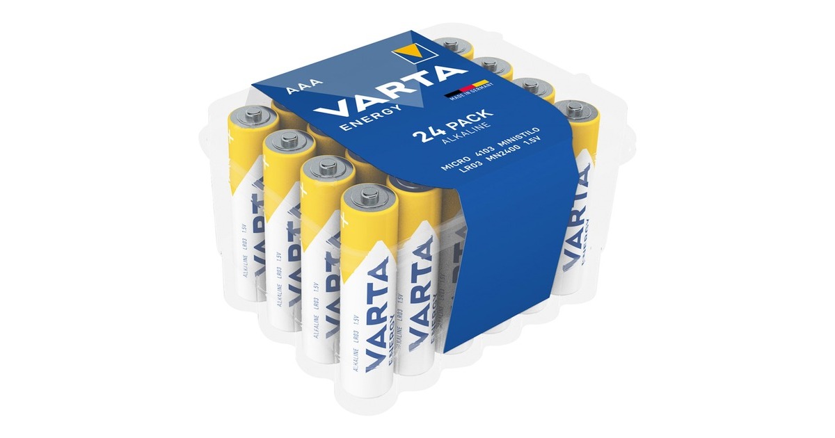 Varta Alkaline (Box)AAA, Batterie(24 Stück, AAA)
