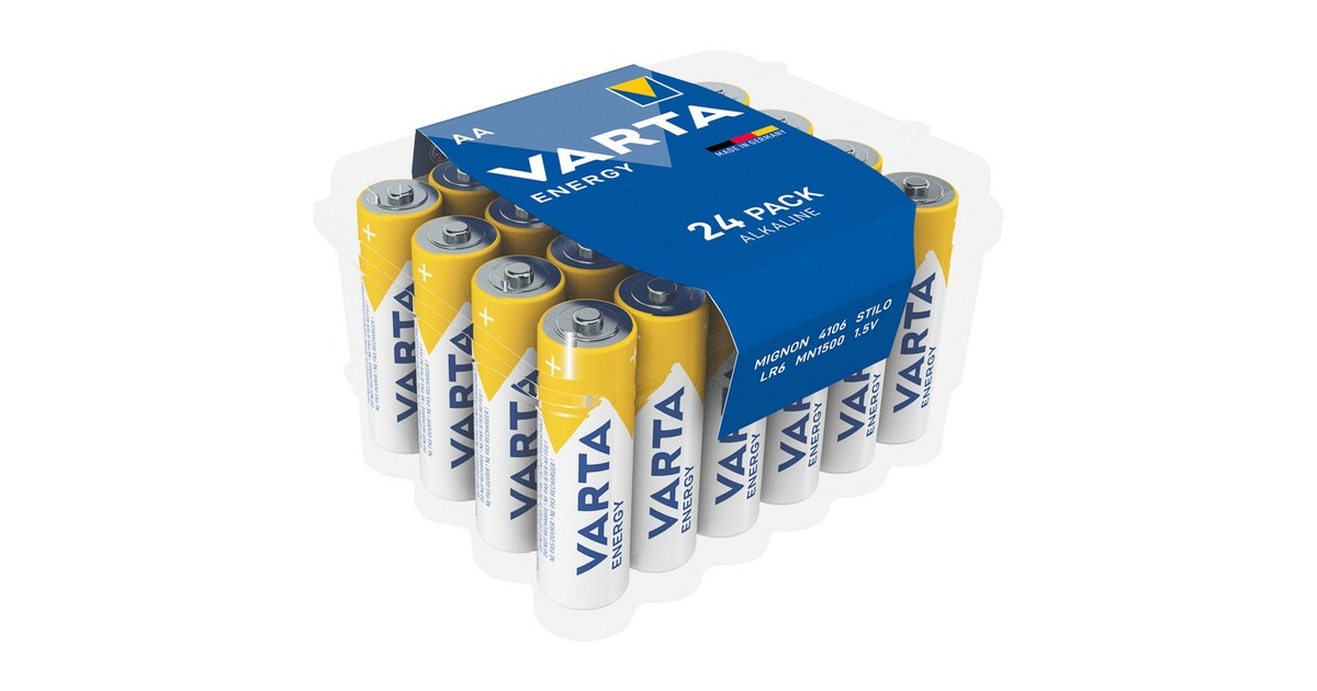 Varta Alkaline (Box)AA, Batterie(24 Stück, AA)