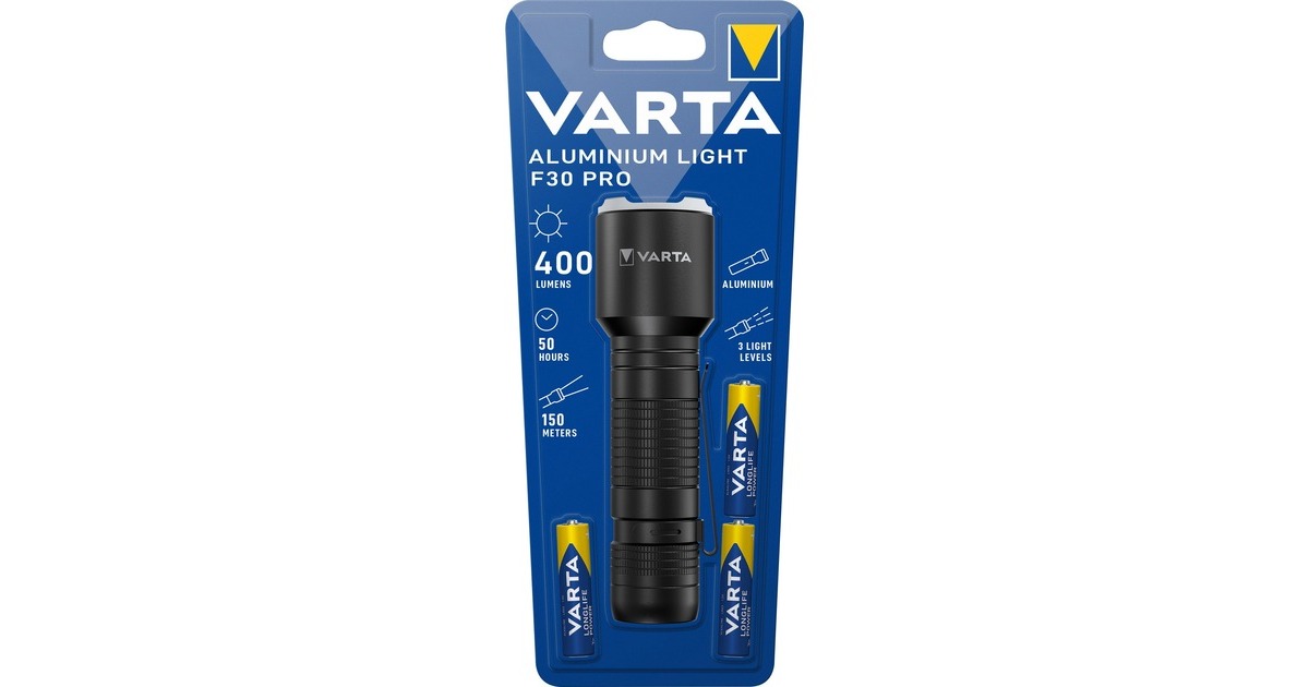 Varta Aluminium Light F30 Pro, Taschenlampe(schwarz)