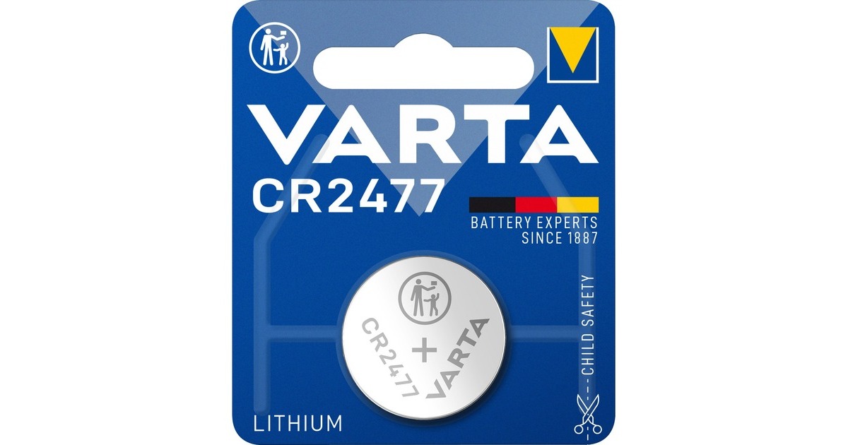Varta Electronics CR2477, Batterie(1 Stück, CR2477)