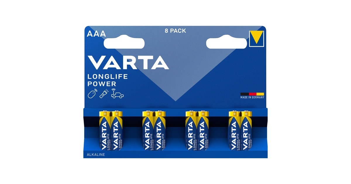 Varta High Energy, Batterie(8 Stück, AAA)