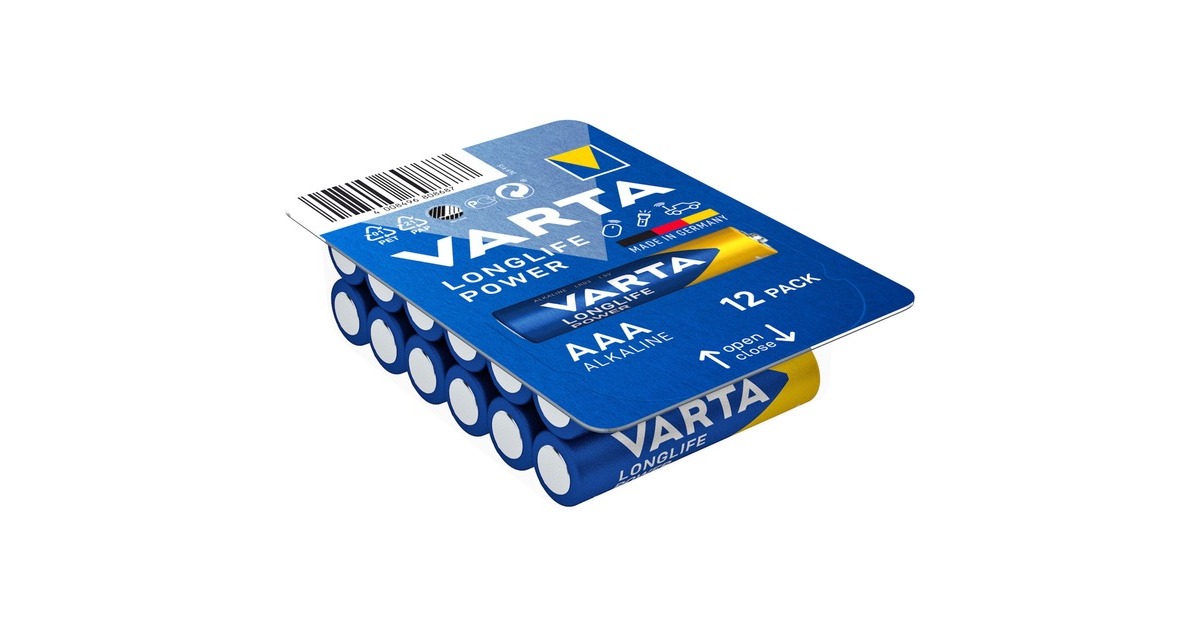 Varta High Energy, Batterie(12 Stück, AAA)