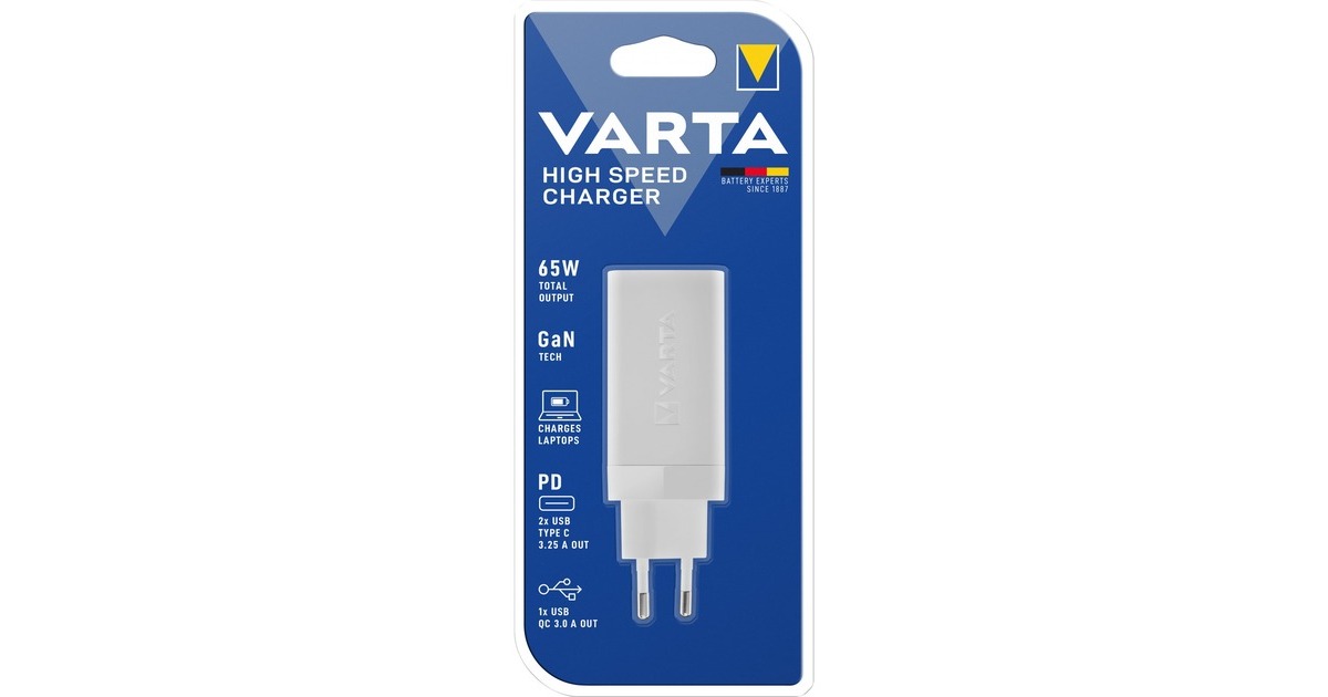 Varta High Speed Charger, Ladegerät(weiß)