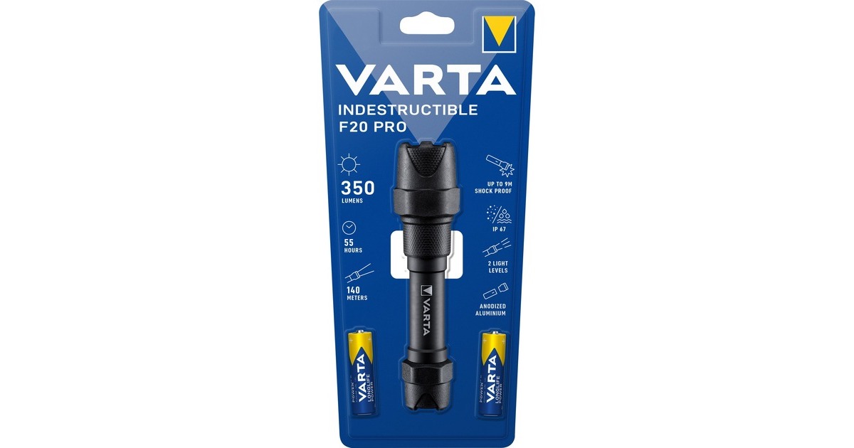 Varta Indestructible F20 Pro, Taschenlampe(schwarz)