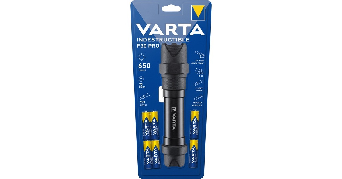 Varta Indestructible F30 Pro, Taschenlampe(schwarz)