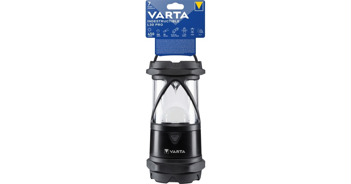 Varta Indestructible L30 Pro, LED-Leuchte(schwarz)